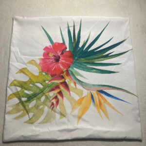 Floral zip up bag/ pillow cover